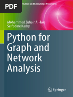 Python For Graph and Network Analysis