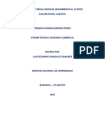 Informe de Resultados de Seguimiento Al Cliente