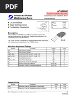 Advanced Power Electronics Corp.: AP16N50W