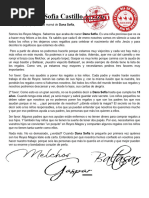 Carta de Despedida Reyes Magos