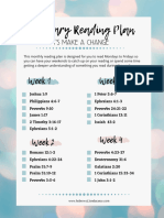 12 Month Topical Bible Reading Plan