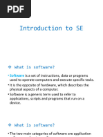 Lecture 1 - What Is SE