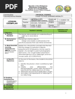 Lesson Plan For Classroom Observation