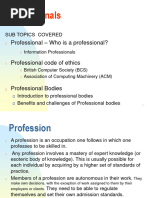 CHAPTER 2 Profession, Professionals Notes SET2