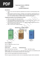 Module-I Water Technology