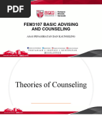 Topic 7 Theories of Counseling