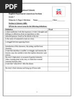 Gr7 2nd Trimester Paper 1 Revision