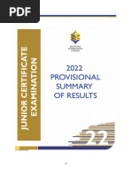 2022 Jce Summary of Provisional Results Final Report Final 2022