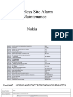 Wireless Site Alarm Maintenance-Nokia