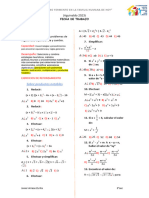 Ejercicios de Reforzamiento Productos Notables