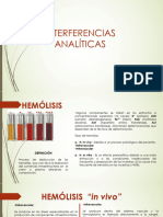 Interferencias en Suero y Plasma