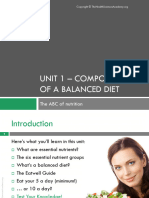 FSNC - U1 - Components of A Balanced Diet - The Health Sciences Academy - FINAL