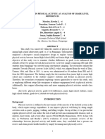 Attitudes Towards Physical Activity: An Analysis of Grade Level Differences