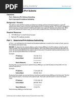 Lab 2.1 - Calculating IPv4 Subnets