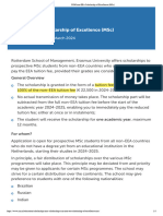 RSM Non-EEA Scholarship of Excellence (MSC)