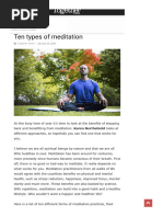 10 Types of Meditation