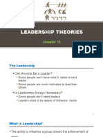 Chapter 12 - Leadership Theories