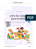 MI LIBRO DE JUEGOS PARA ESTIMULAR EL HABLA DE 0 A 3 AÑOS. Claudia Fernández