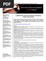 Cephalometric Analysis by Ricketts, McNamara, Steiner and Jarabak