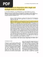 Oral Clindamycin Disposition After Single and Multiple Dosis in Cats. Brown, 1989