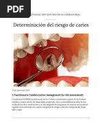 Determinacion Del Riesgo de Caries