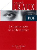 Malraux Andre La Tentation de L Occident