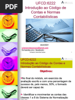 Ufcd 6222 Introduao Ao Codigo de Contas e Normas Contabilisticas Parte I