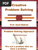 Creative Problem Solving - Sunil Bakhshi