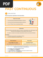 (B1 - B2) SV The Past Continuous