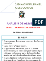 Clase 6. Humedad en Alimentos1