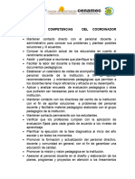 Funciones Del Coordinador Pedagogico