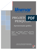 Modelo de Projeto de Pesquisa Unimar