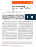 Direct Observation of Ion Dynamics in Supercapacitor Electrodes Using in Situ Di Usion NMR Spectros