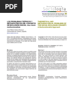 BLANCO, José María García. Los Problemas Teóricos y Metodológicos Del Concepto de Exclusión Social