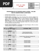 Cronograma de Actividades - Juclami 2023