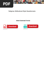 Seligman Attributional Style Questionnaire