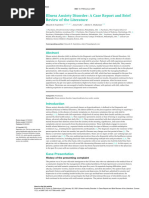 Illness Anxeity Disorder A Case Report and Brief Review of The Literature