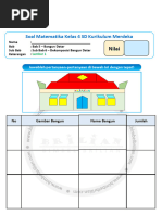 Soal Dekomposisi Bangun Datar Kelas 4 SD Kumer