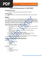 Unveiling The Power of SAP ABAP Implicit Enhancements