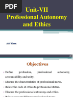 Unit-VII Professional Autonomy and Ethics