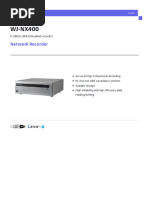 WJ-NX400: Network Recorder