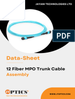 12 Fiber MPO To MPOTrunk Cable Data Sheet by JTOPTICS