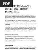 Schizophrenia and Other Psychotic Disorders