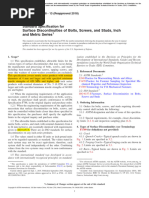 F788-13 (2018) - Discontinuities of Bolts Screws