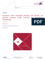 European Union Extended Working Life Policies - On Pension Systems, Public Finances and Biopolitical Disciplining