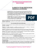 Contrato Pretação Serviços Autonomo