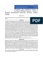 Exploring The Prevalence and Associated Factors of Depression Among Clinical Medicine Students A Study at Kampala International University Western Campus, Uganda