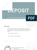 Deposit