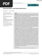 Journal of Periodontology - 2018 - Ercoli - Dental Prostheses and Tooth Related Factors