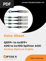 40G To 4x10G AOC Cable Data Sheet by JTOPTICS